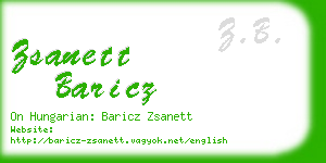 zsanett baricz business card